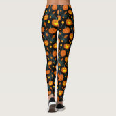 Kürbis und Spinnennetze Halloween-Leggings Leggings (Rückseite)