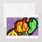 Kürbis und Squash herrlich Postkarte (Vorne/Hinten)