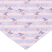 Kürbis und Streifen Halloween-Tischleinen Tischdecke (Schrägansicht)