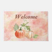 Kürbis und Weinberge Herbst Willkommen Fußmatte (Vorderseite)