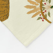 🌼 **Kürbis- und Weizen-Fleece-Decke Fleecedecke (Ecke)