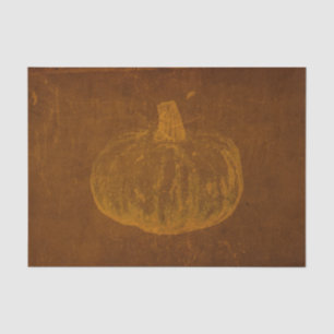 Kürbis Vintage Orange Herbst abgenutzte Textur Seidenpapier