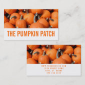 Kürbis Visitenkarte (Vorne/Hinten)