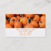 Kürbis Visitenkarte (Rückseite)