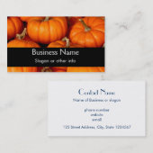 Kürbis Visitenkarte (Vorne/Hinten)