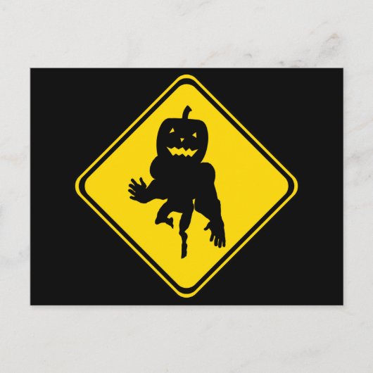 Kürbis vorbei! postkarte (Vorderseite)