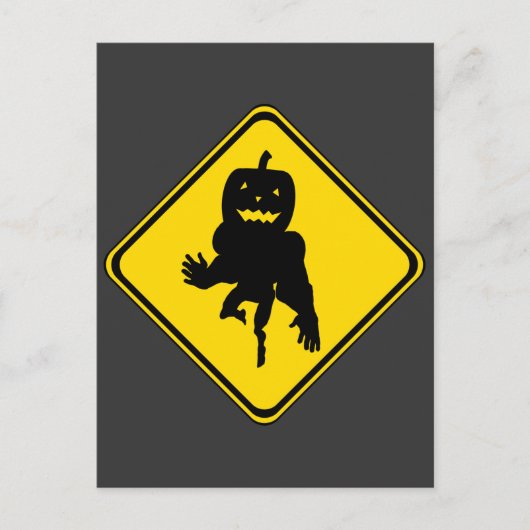 Kürbis vorbei! postkarte (Vorderseite)