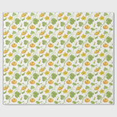 Kürbis-Wasserfarbe Geschenkpapier (Flach)