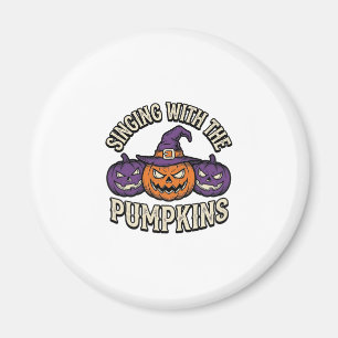 Kürbis-Weihnachtslieder-Shirt Vintage-Halloween-Ch Magnet