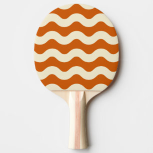Kürbis-Wellenstreifen-Farbe Tischtennis Schläger