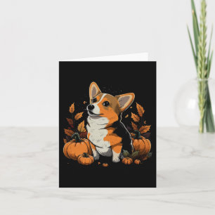 Kürbis-Welsh-Corgi-Kostüm auf Welsh Corgi Hallowee Karte