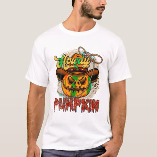Kürbis-Western-Vibes-Cowboy T-Shirt
