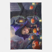 Kürbis/whimsical/Halloween/Cartoon Geschirrtuch (Vertikal)