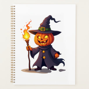 Kürbis-Zauberer � Magisches Halloween-Zauberer-T-S Planer