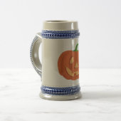 Kürbis zu Halloween 1 Bierglas (Vorderseite Links)