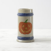 Kürbis zu Halloween 1 Bierglas (Mittel)