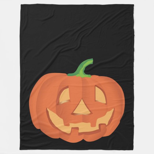 Kürbis zu Halloween 1 Fleecedecke (Vorderseite)