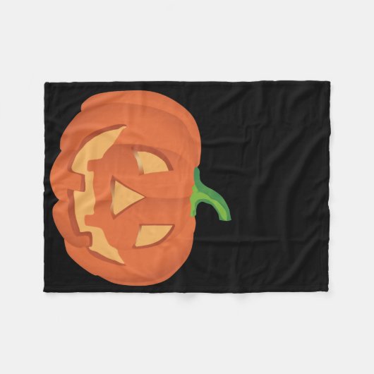 Kürbis zu Halloween 1 Fleecedecke (Vorderseite (Horizontal))