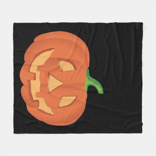 Kürbis zu Halloween 1 Fleecedecke (Vorderseite (Horizontal))