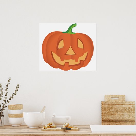 Kürbis zu Halloween 1 Poster (Küche)