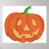 Kürbis zu Halloween 1 Poster (Vorne)