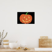 Kürbis zu Halloween 1 Poster (Küche)