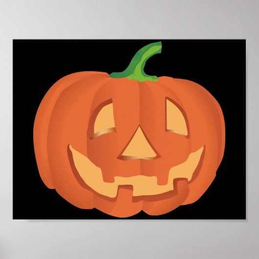 Kürbis zu Halloween 1 Poster (Vorne)