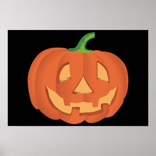 Kürbis zu Halloween 1 Poster (Vorne)