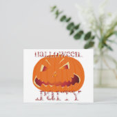 Kürbis zu Halloween 5 Postkarte (Stehend Vorderseite)