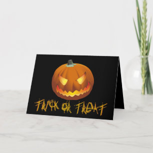 Kürbis zu Halloween 6 Karte