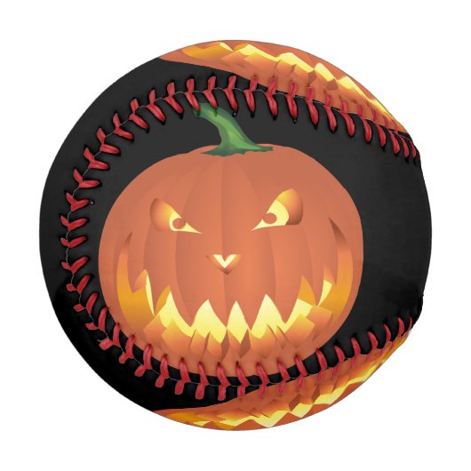 Kürbis zu Halloween... Baseball (Vorderseite Links)
