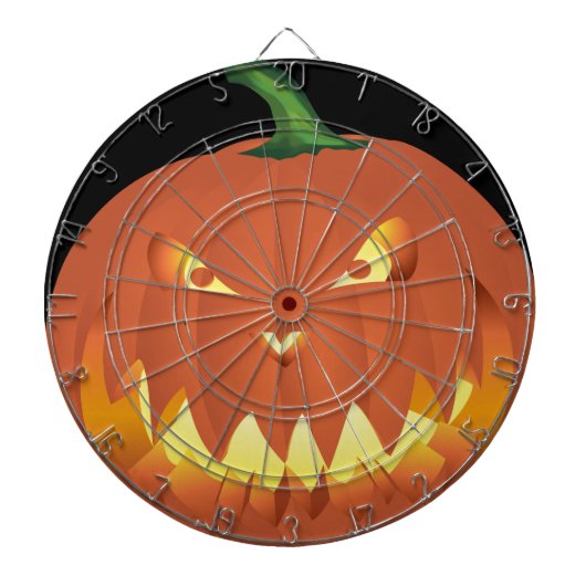 Kürbis zu Halloween... Dartscheibe (vorne)