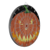 Kürbis zu Halloween... Dartscheibe (Vorderseite Links)