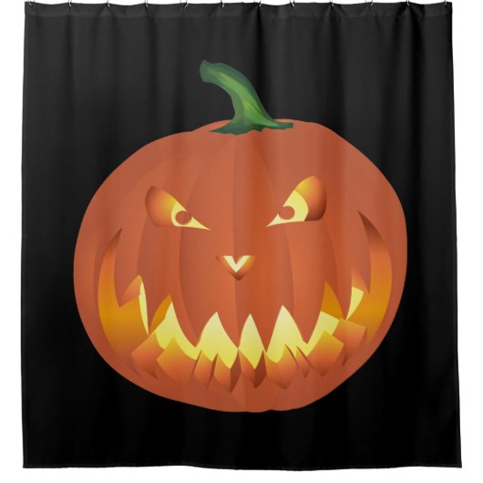 Kürbis zu Halloween... Duschvorhang (Vorderseite)