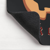 Kürbis zu Halloween in Black Mouse Pad Mousepad (Ecke)