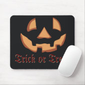 Kürbis zu Halloween in Black Mouse Pad Mousepad (Mit Mouse)