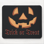 Kürbis zu Halloween in Black Mouse Pad Mousepad (Vorne)