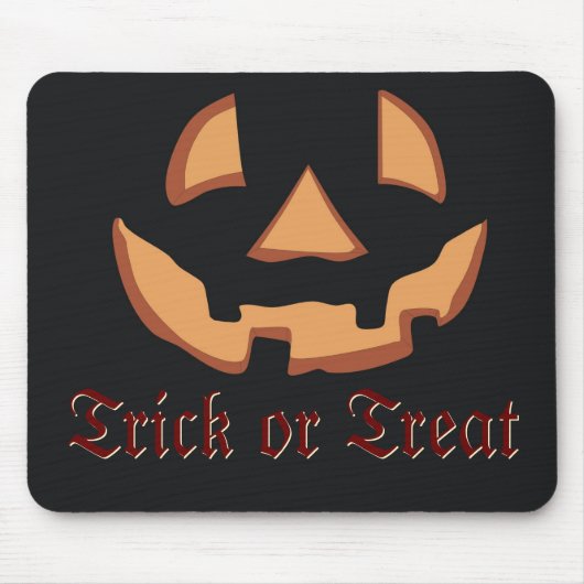 Kürbis zu Halloween in Black Mouse Pad Mousepad (Vorne)