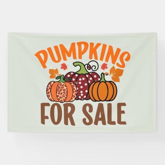 Kürbis zum Verkauf Banner (Horizontal)