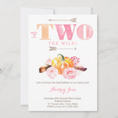 Kürbis zwei wilde Einladung, bohemianischer 2. Geb Einladung (Vorderseite)