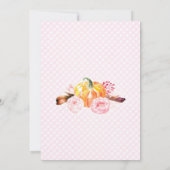 Kürbis zwei wilde Einladung, bohemianischer 2. Geb Einladung (Rückseite)