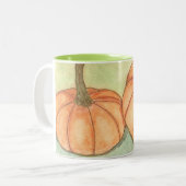 Kürbis Zweifarbige Tasse (Vorderseite Links)