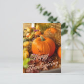 Kürbisanzeige Postkarte (Stehend Vorderseite)