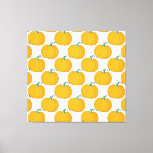 Kürbisarm: Vintages handGezeichnet Muster. Leinwanddruck (Vorderseite)