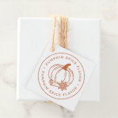 Kürbisaroma, hausgemachte Ästhetik Geschenkanhänger (Beispiel)