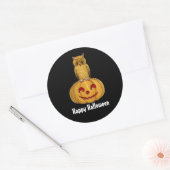 Kürbisaufkleber Runder Aufkleber (Umschlag)