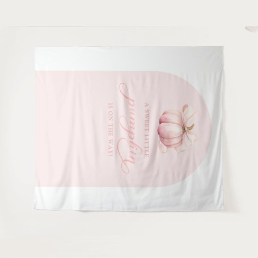 KürbisBaby-Duschbügel Wandteppich (Vorderseite (Horizontal))