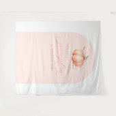 KürbisBaby-Duschbügel Wandteppich (Vorderseite (Horizontal))