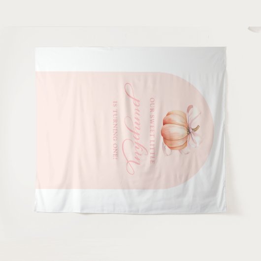 KürbisBaby-Duschbügel Wandteppich (Vorderseite (Horizontal))