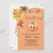 Kürbisbaby-Dusche Einladung (Vorderseite)